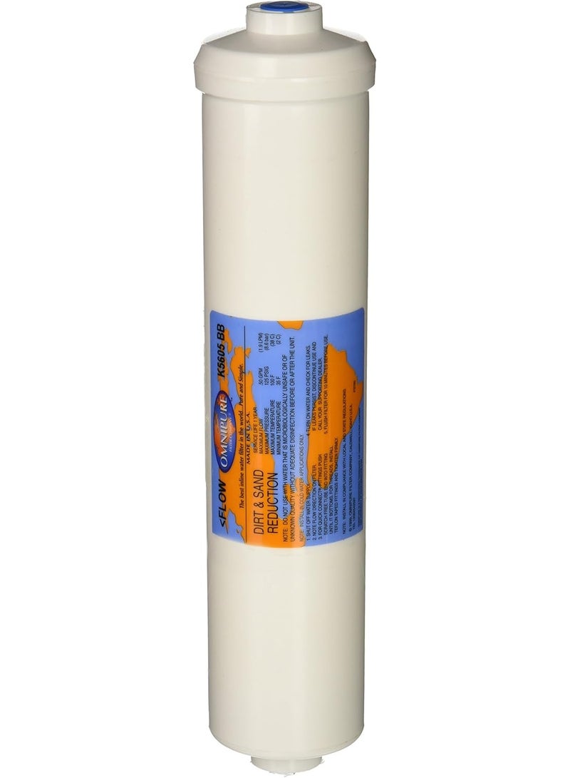 12" Sediment 5 Micron Filter w/ 1/4" Female Connection