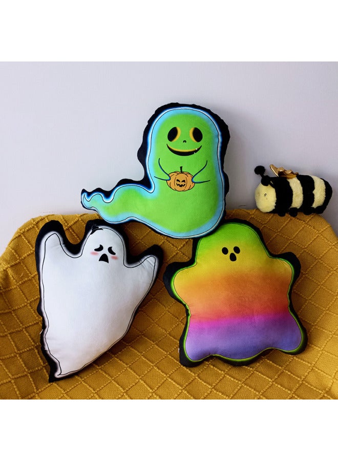Pumpkin Plush Toy  Pumpkin Ghost Pillow Ornaments Props  Gifts Cross-border-Color:White Ghost-Height:40cm - Image 5