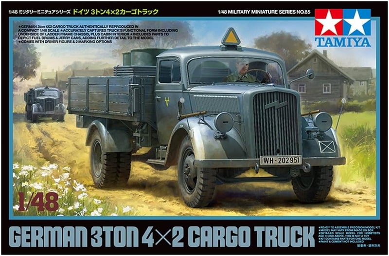 Tamiya Models German 3 Ton 4x2 Cargo Truck Model Kit - Image 4