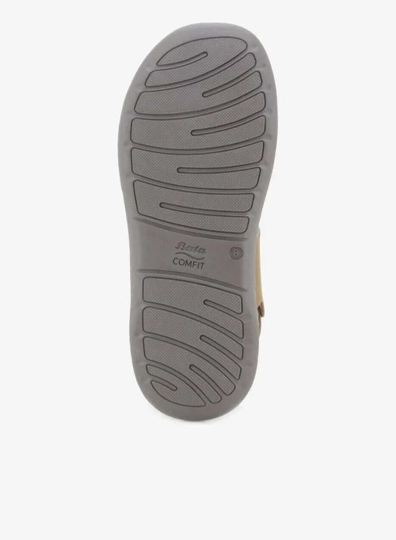Bata Brown Adjustable Strap Comfort Sandals for Men | Best Price UAE