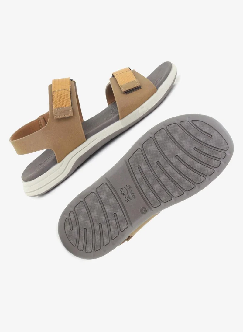 Bata Brown Adjustable Strap Comfort Sandals for Men | Best Price UAE