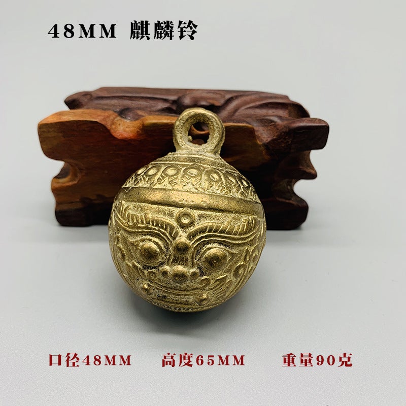 Factory wholesale pet Bell dog Bell copper tiger head Bell copper bell retro copper bell48mm Kirin Bell 48mm Kirin Bell