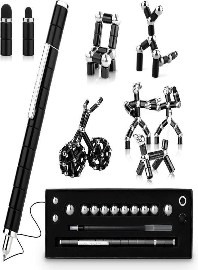 SRUSTEPY Magnetic Fidget Pen, Decompression Toy, Gift for Teenage Boys, Novelty Toy for Kids or Friends (Black) - Image 1