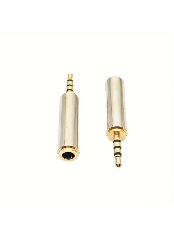 2 5mm Male To 3 5mm Female Audio Connector Headphone Jack Extender Zinc Alloy - Image 4
