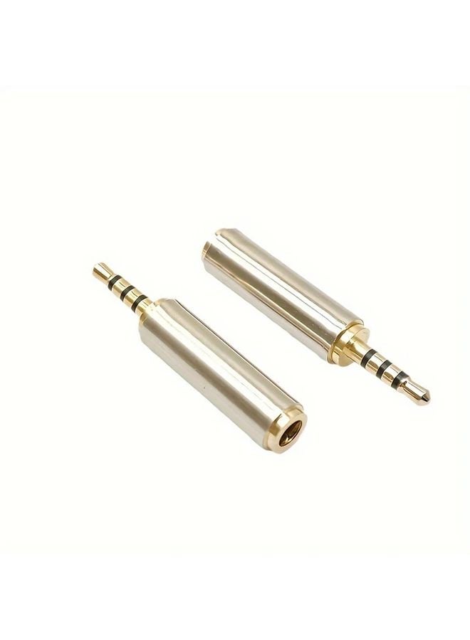 2 5mm Male To 3 5mm Female Audio Connector Headphone Jack Extender Zinc Alloy - Image 5
