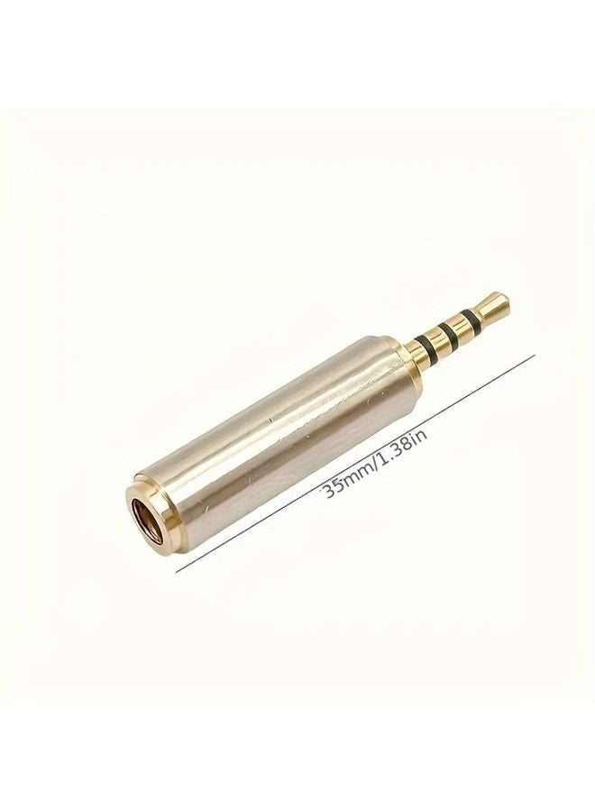 2 5mm Male To 3 5mm Female Audio Connector Headphone Jack Extender Zinc Alloy - Image 3