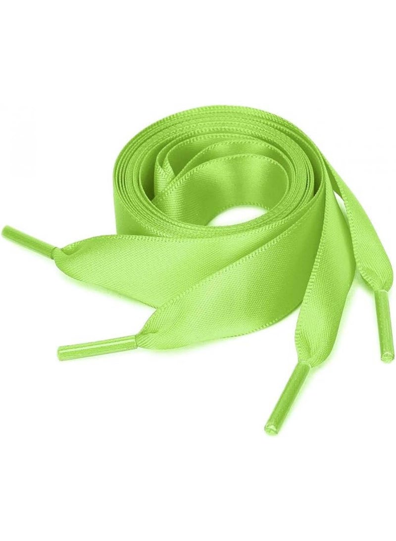Bluejw 12Piece Snow Yarn Silk Double Polyester Flat Shoelace 0.7M - Image 1