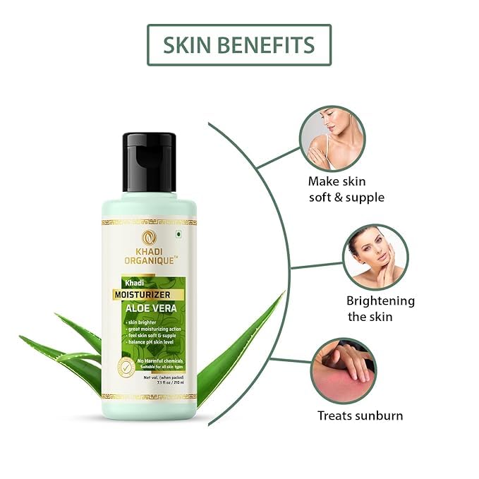 Khadi ORGANIQUE Khadi Organique Rose Face Wash  Aloe Vera Moisturizer Lotion Duo  Nourished and Glowing Skin for All Skin Types 420 ml - Image 3