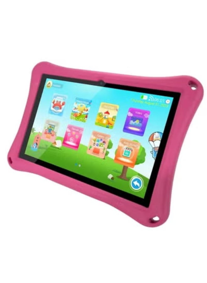 JAJEEK K10 Kids 5G Wi-Fi Android Tablet with 8" HD Display, 8GB RAM, 256GB Storage, Dual Camera, Parental Control, Preloaded Educational Apps, 6000mAh Battery, Shockproof Case – Safe, Durable & Fun Learning Tablet for Children and Toddlers  - Image 1