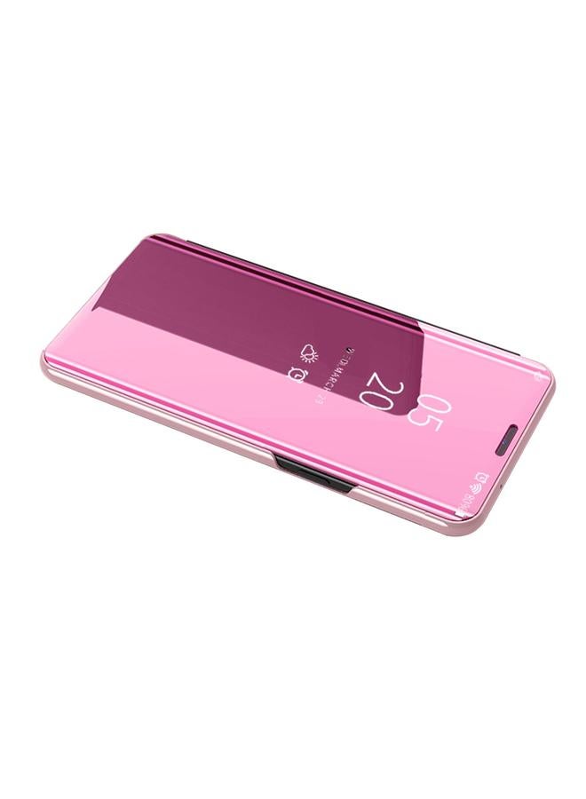 Zaboon Case For iPhone 12 / 12 Pro Plated Mirror Horizontal Flip Leather Case with Holder - Image 2