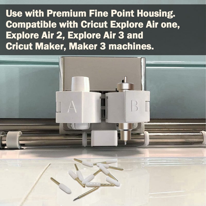 Niantime 20PCS Premium Fine Point Blade Compatible for Maker/Maker 3 Cutting Machines, Replacement Cutting Blades Compatible with Explore Air/Air 2/Explore Air 3, (Premium Fine Point Blades) - Image 3
