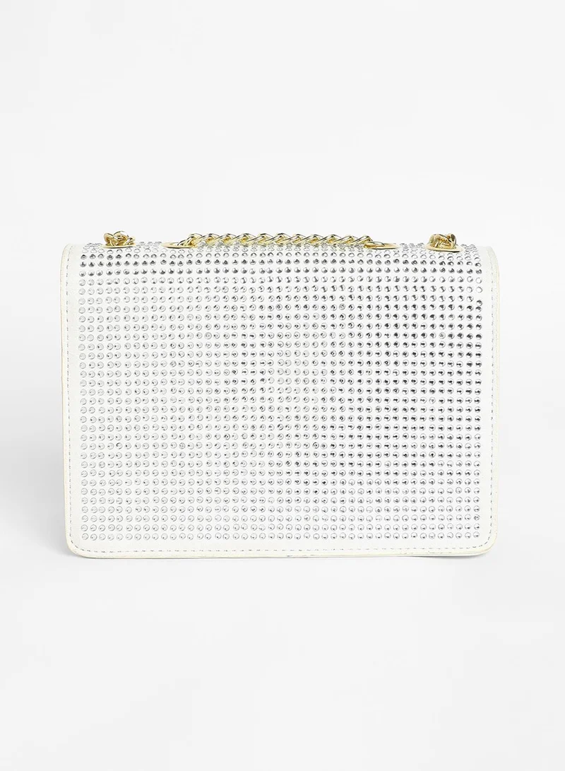 Haute Sauce Women's The Stud Sling Bag - Ivory White