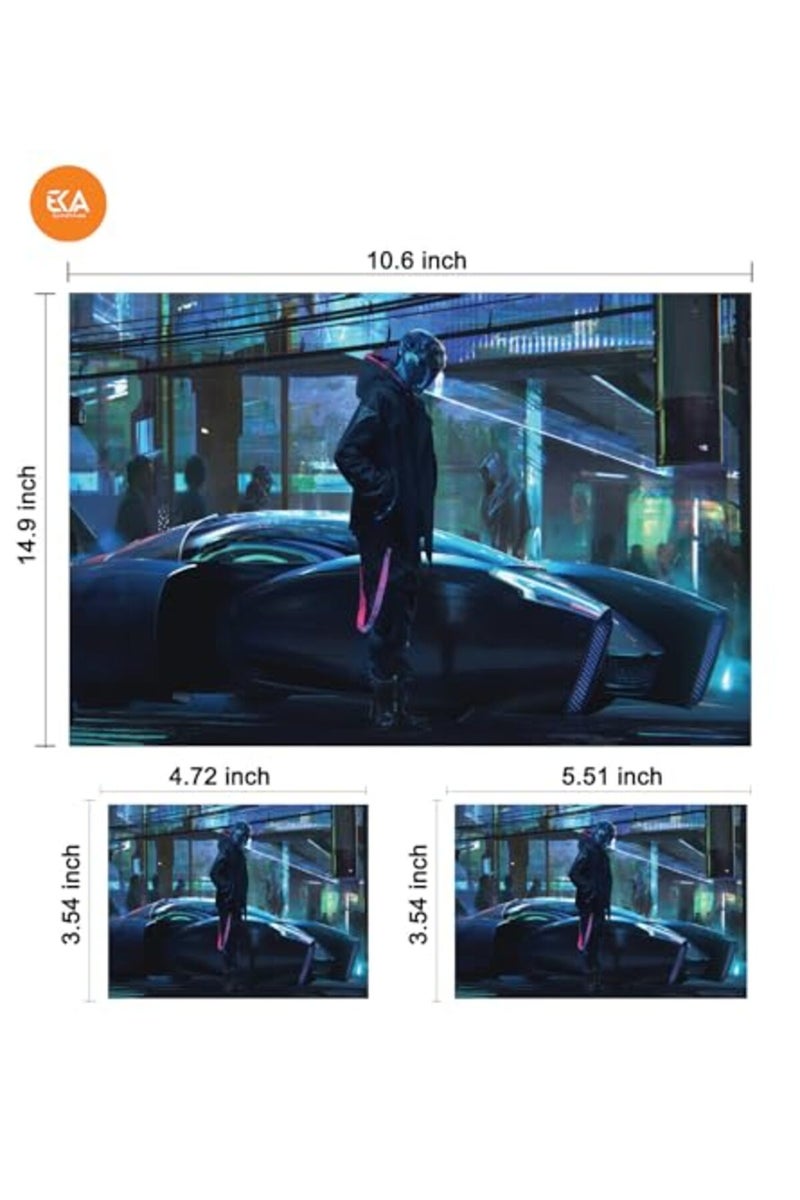 Cyberpunk Hover Car Sci Fi Laptop Skin Sticker Decal - Image 2