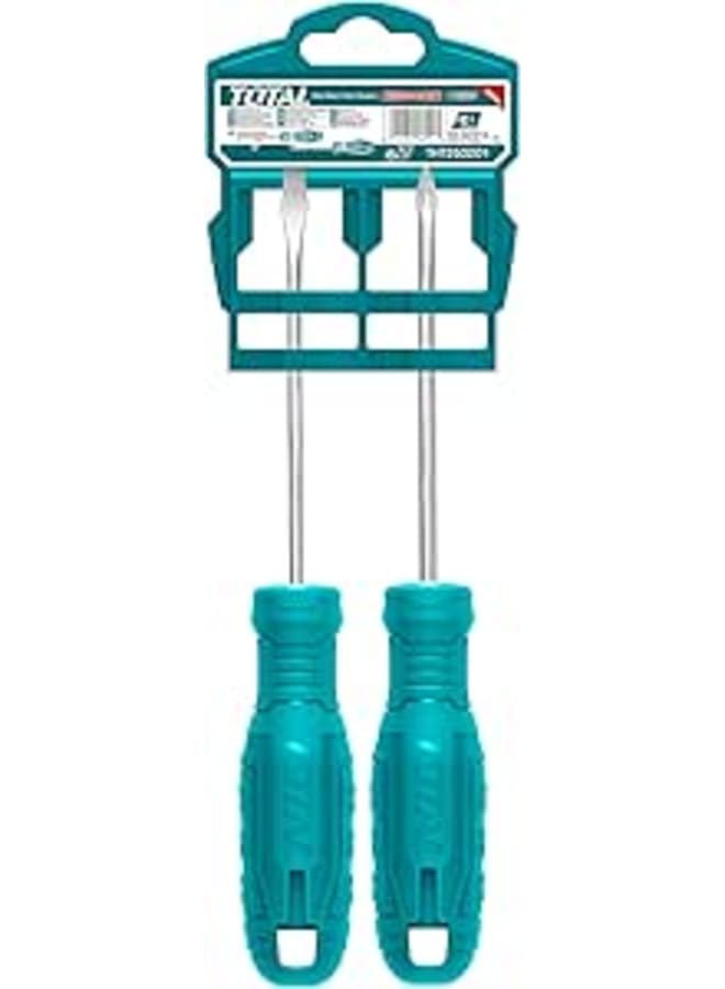 Total 2 Pcs screwdriver set THTDC250201 1pcs SL6X125mm, 1pcs PH2X125mm