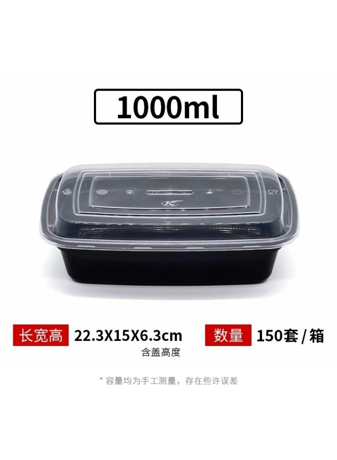 Disposable American-style Packaging Box, Round Lunch Box, Rectangular Take-out Box, Food-grade Fast Food Box, Lunch Box With Lid