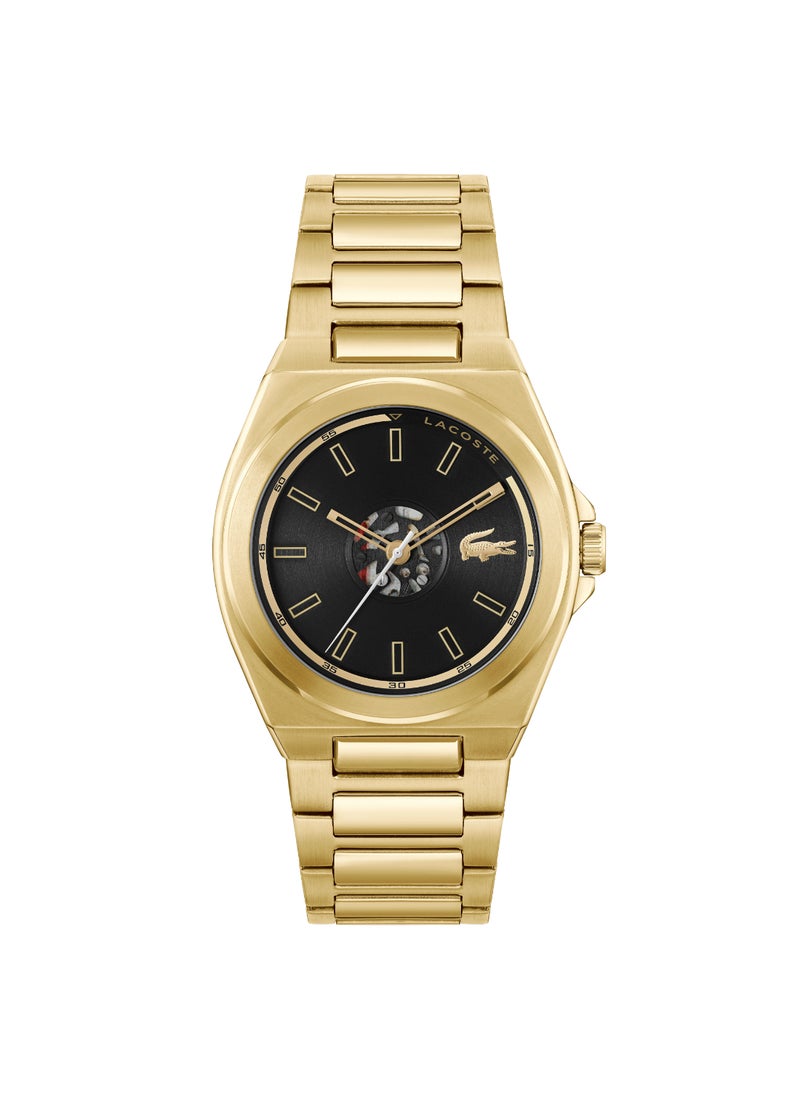 LACOSTE Round Analog Men's Black Case Watch - 2011337  - Image 1
