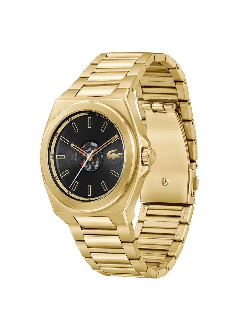LACOSTE Round Analog Men's Black Case Watch - 2011337  - Image 2