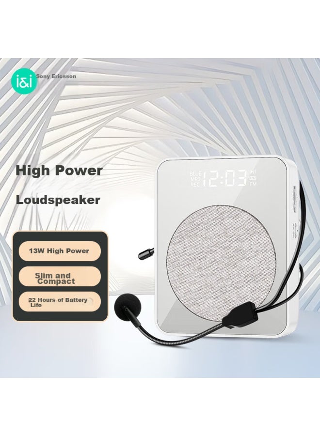 SOAIY S360 Portable Amplifier, Teacher-specific Bluetooth Speaker, 13w High-power Waist-mounted Microphone, Tour Guide, Card-insertable, Portable Megaphone For Teaching And Lecturing - Image 1