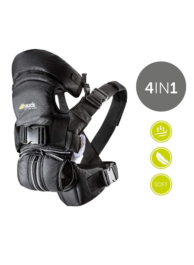 hauck 4 Way Carrier, Ergonomic Baby Carrier, 0M+ 3.5kg - 15 kg, Includes Head And Neck Support, Black - Image 4