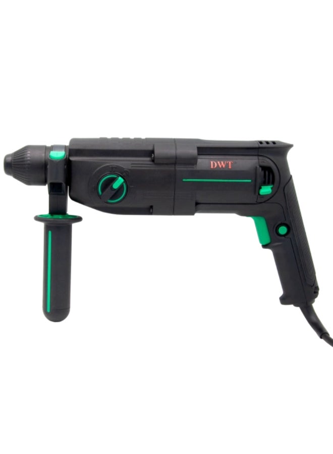 DWT 800W 220-230V Corded Rotary Hammer Drill Black and Green 12.5 x 30 x 41 cm SBHP08-26 BMC - Image 1