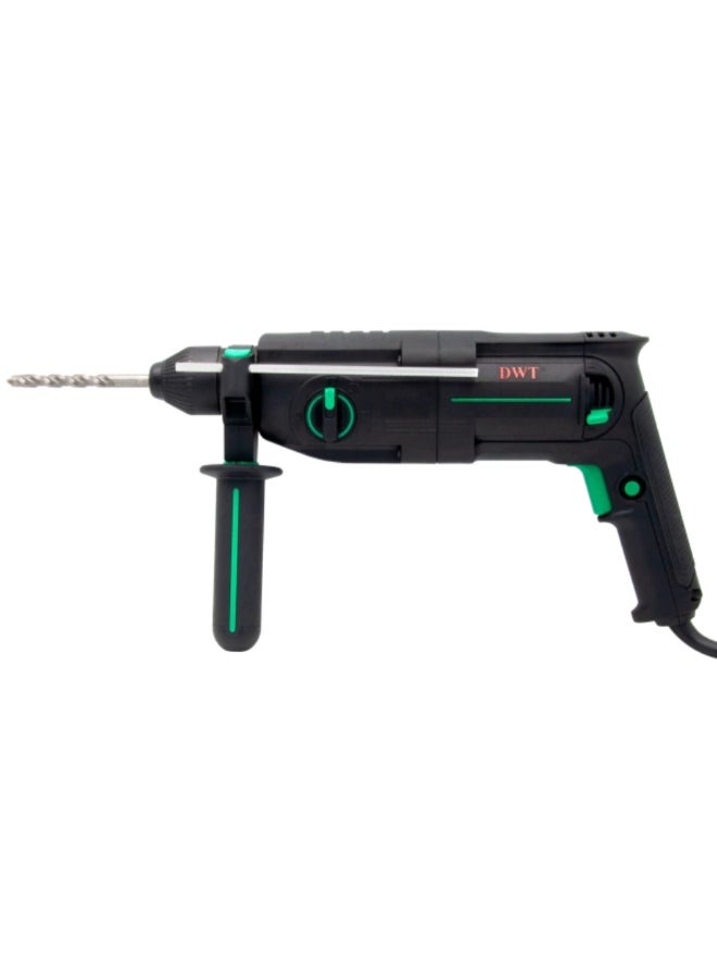 DWT 800W 220-230V Corded Rotary Hammer Drill Black and Green 12.5 x 30 x 41 cm SBHP08-26 BMC - Image 2