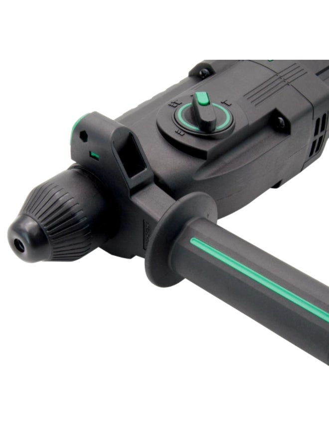 DWT 800W 220-230V Corded Rotary Hammer Drill Black and Green 12.5 x 30 x 41 cm SBHP08-26 BMC - Image 3