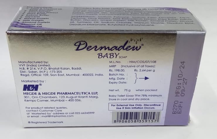 DERMADEW Baby SOAP (75GM*6) - Image 3