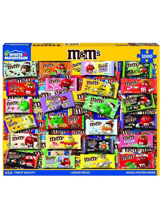 WHITE MOUNTAIN ألغاز - M&M's - 1000 قطعة لغز متشابك - Image 2
