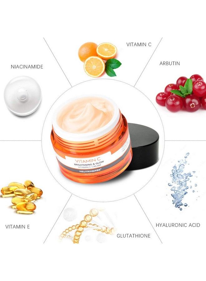 NEUTRIHERBS Vitamin C Face Cream Day & Night Cream Facial Moisturizer Moisturizing Softening & Smoothing Skin 17Oz  - Image 3