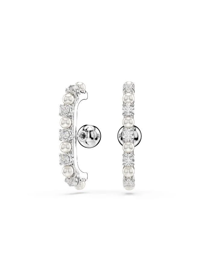 SWAROVSKI Matrix:Ec Set Pearl Cuff Earrings