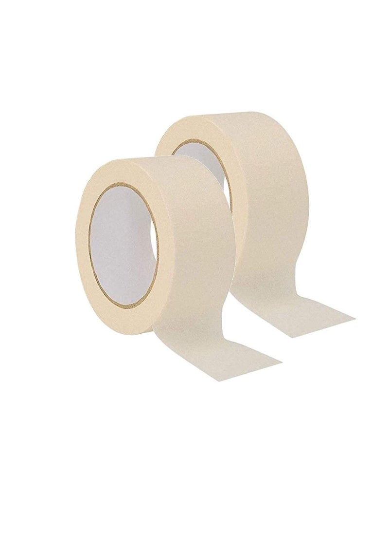 Generic Adhesive Masking Tape General Purpose Painter's Tape Bulk for Painting, Labeling, Packing, Craft, Art, Home, Office, School Etc. (Pack of 2-2 Inch)  - Image 1