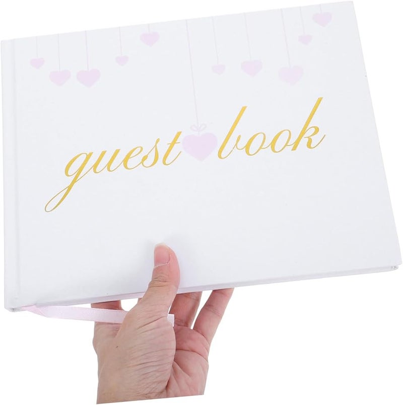 دفتر ضيوف الزفاف الأنيق ألبوم الصور للمناسبات الخاصة وحفلات الاستحمام للعروس وأعياد الميلاد - Image 4