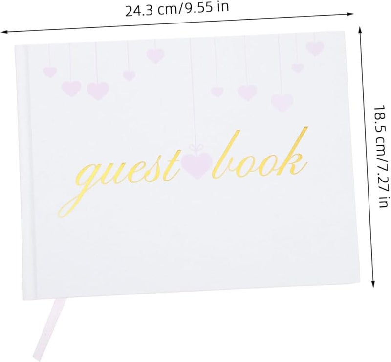 دفتر ضيوف الزفاف الأنيق ألبوم الصور للمناسبات الخاصة وحفلات الاستحمام للعروس وأعياد الميلاد - Image 3