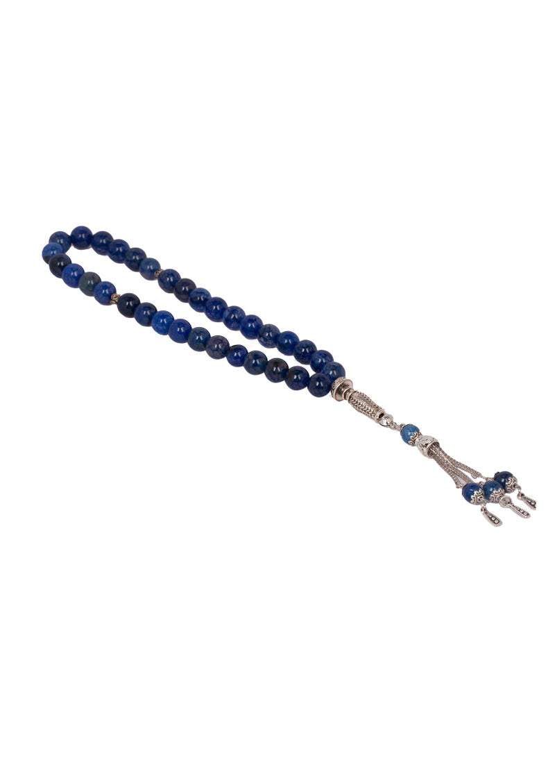 RS Blue kyanite stone rosary 10 ml  - Image 2