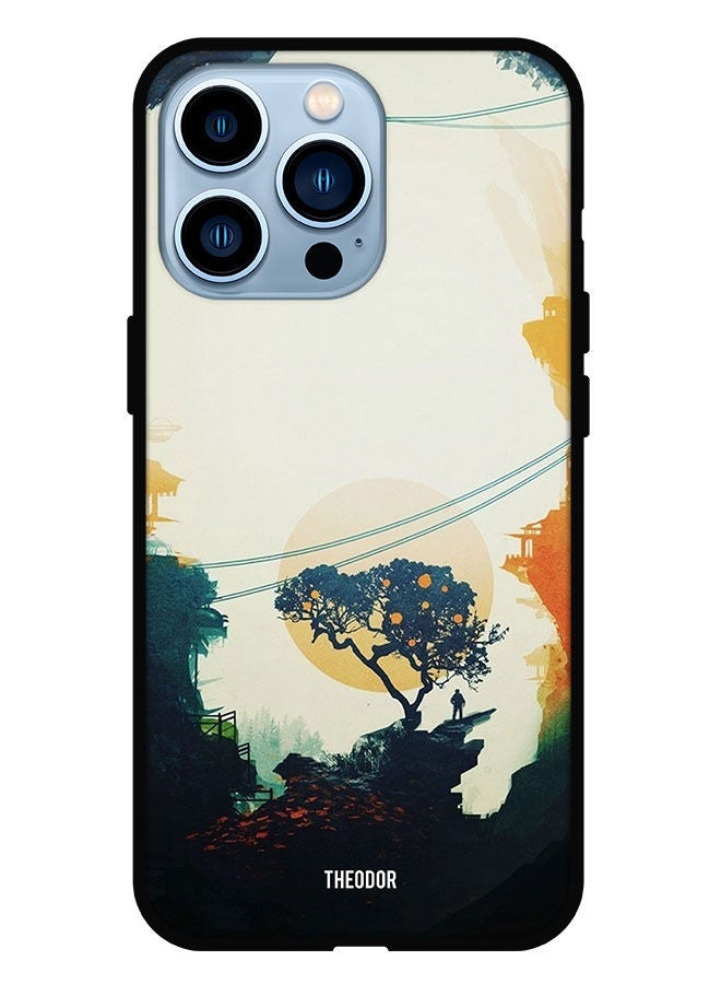 Theodor Protective Case Cover For iPhone 13 Pro Max Wire Landscape - Image 1