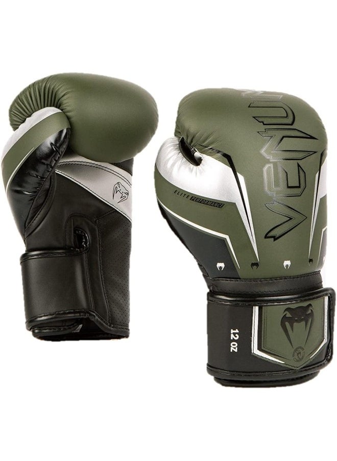 VENUM - Elite Evo Boxing Gloves Khk Slvr - Image 1
