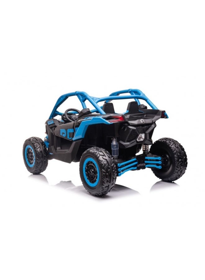 Can-Am Maverick Turbo RR Truck Plastic 12V14AH/4M - Blue - Image 4