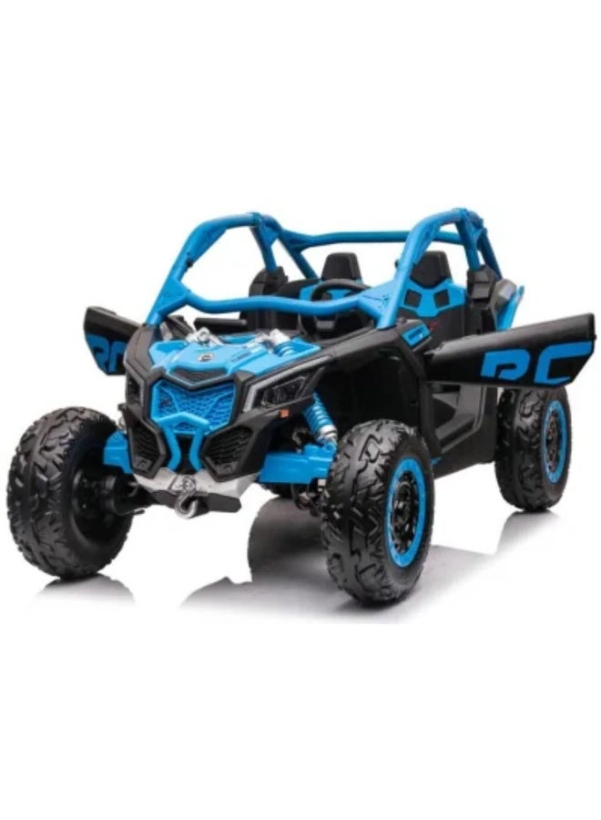 Can-Am Maverick Turbo RR Truck Plastic 12V14AH/4M - Blue - Image 5