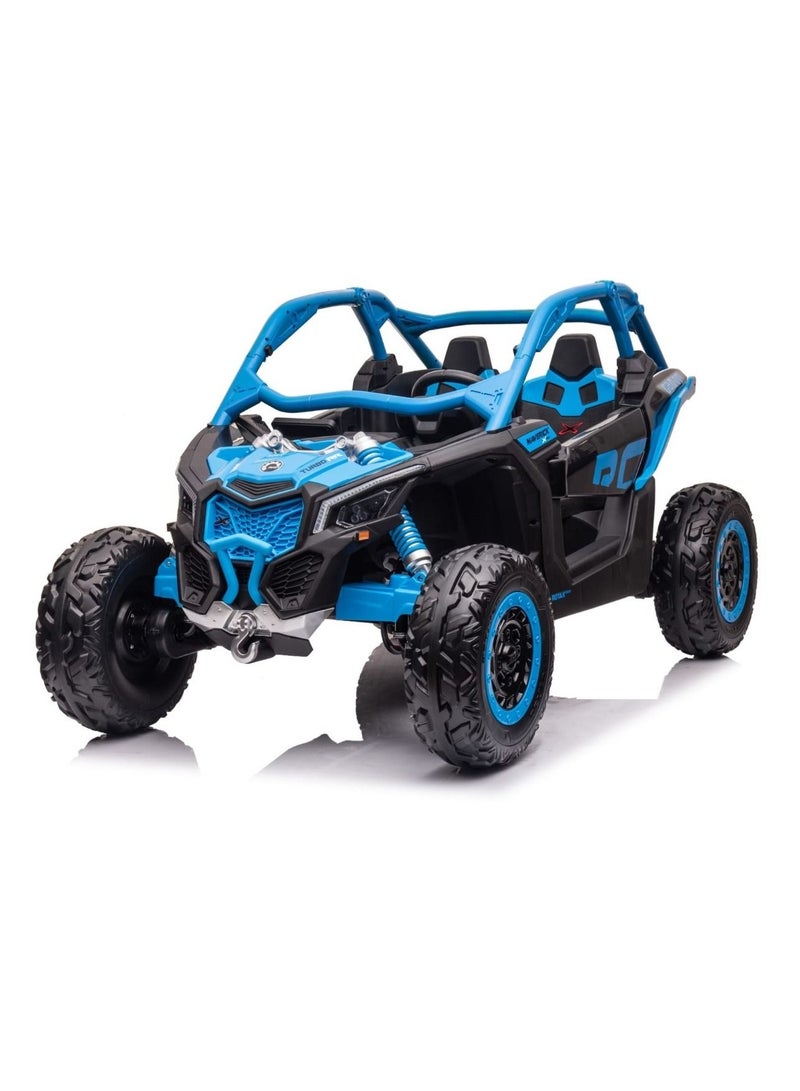 Can-Am Maverick Turbo RR Truck Plastic 12V14AH/4M - Blue - Image 1