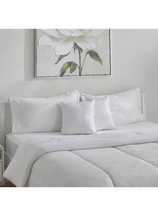 Home Box Opulent Luxe 5-Piece Khadi Print Cotton Jacquard King Duvet Comforter Set - 220x240 cm