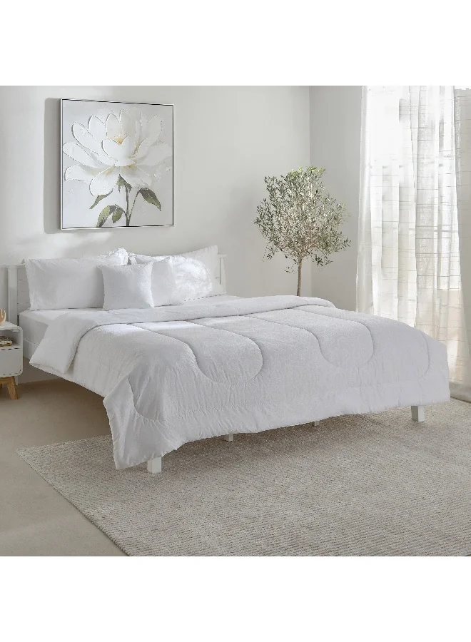 Home Box Opulent Luxe 5-Piece Khadi Print Cotton Jacquard King Duvet Comforter Set - 220x240 cm