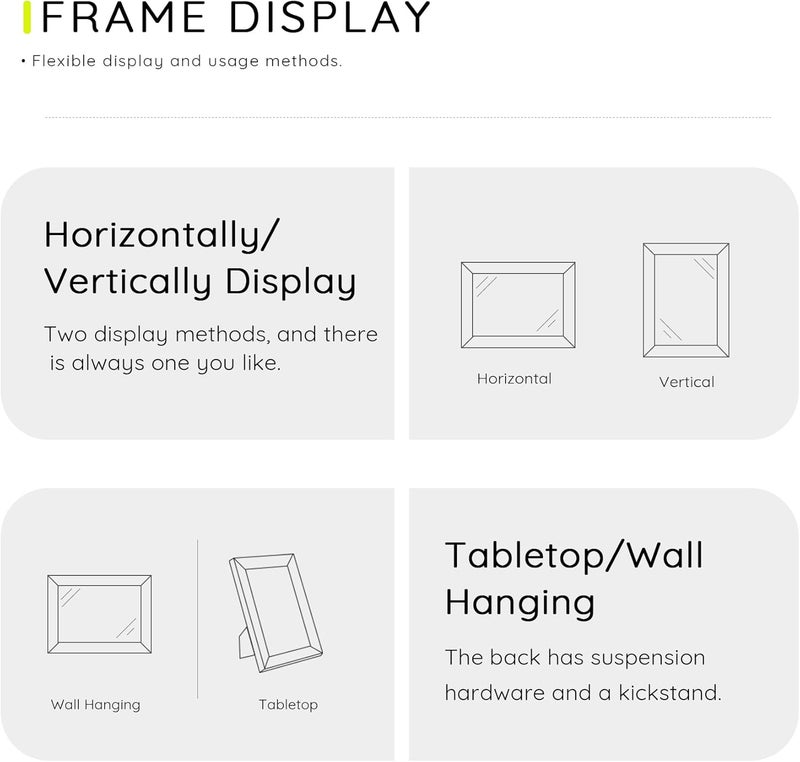 Picrit 5x7 Picture Frame Set of 12, Wall Gallery Photo Frames without Mat, Multi Photo Display for Home Decor, Black - Image 4