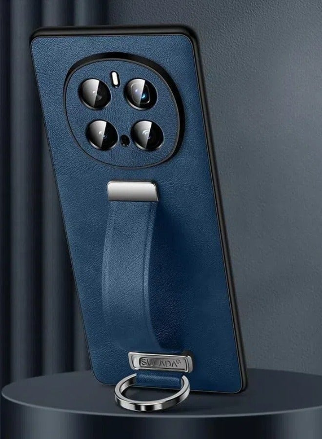 general Case Compatible with Honor Magic 7 Pro 5G Case Retractable Wristband Handheld Leather Case Shockproof Protective Bracket Cover for Honor Magic7 Pro - Image 1