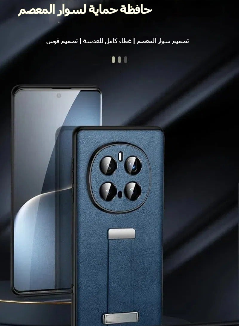 general Case Compatible with Honor Magic 7 Pro 5G Case Retractable Wristband Handheld Leather Case Shockproof Protective Bracket Cover for Honor Magic7 Pro - Image 4