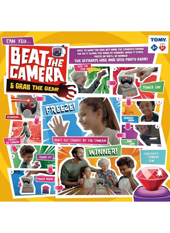 TOMY TOMY Games Beat the Camera - Sneak Past Security, Steal Gem, Disable Alarm - Treasure Hunt Party and Family Indoor Games - for Kids +3 Years Old - Birthday and Christmas Gifts  - Image 3