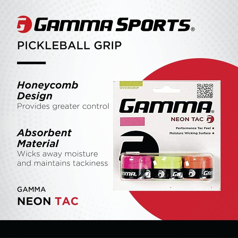 Gamma+ مضرب تنس نيون أوفرغريب - دراي أو تاك - Image 2