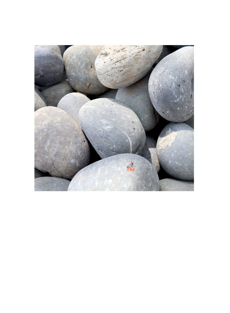KNP Gray River Pebbles Natural Garden Material 3-5 cm 20 kg - Image 1
