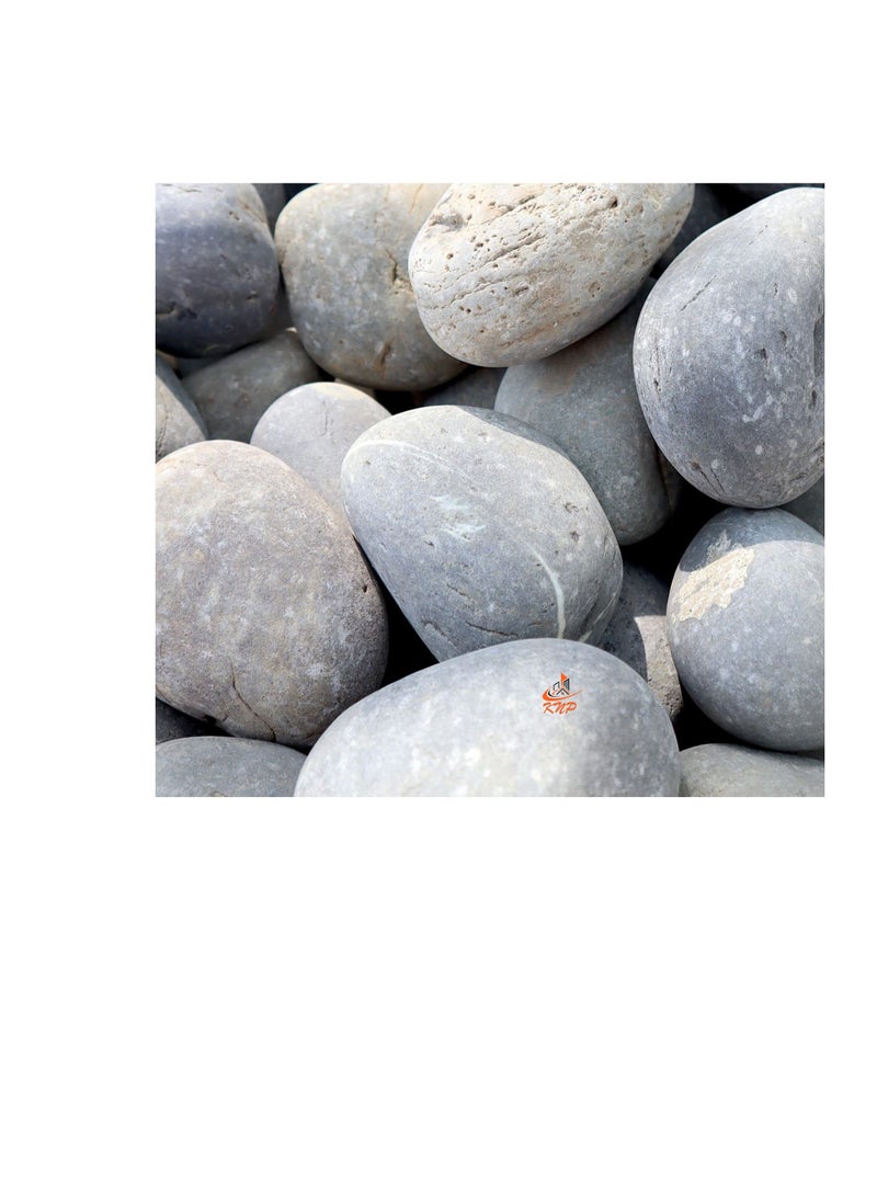KNP Gray River Pebbles Natural Garden Material 3-5 cm 20 kg - Image 3