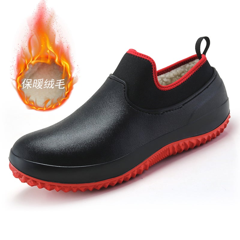 Chef Shoes Kitchen Shoes Eva Water Shoes Men'S And Women'S Catering Car Wash Low-Help Work Shoes A Generation Of Jinjiang Shoes - Image 2
