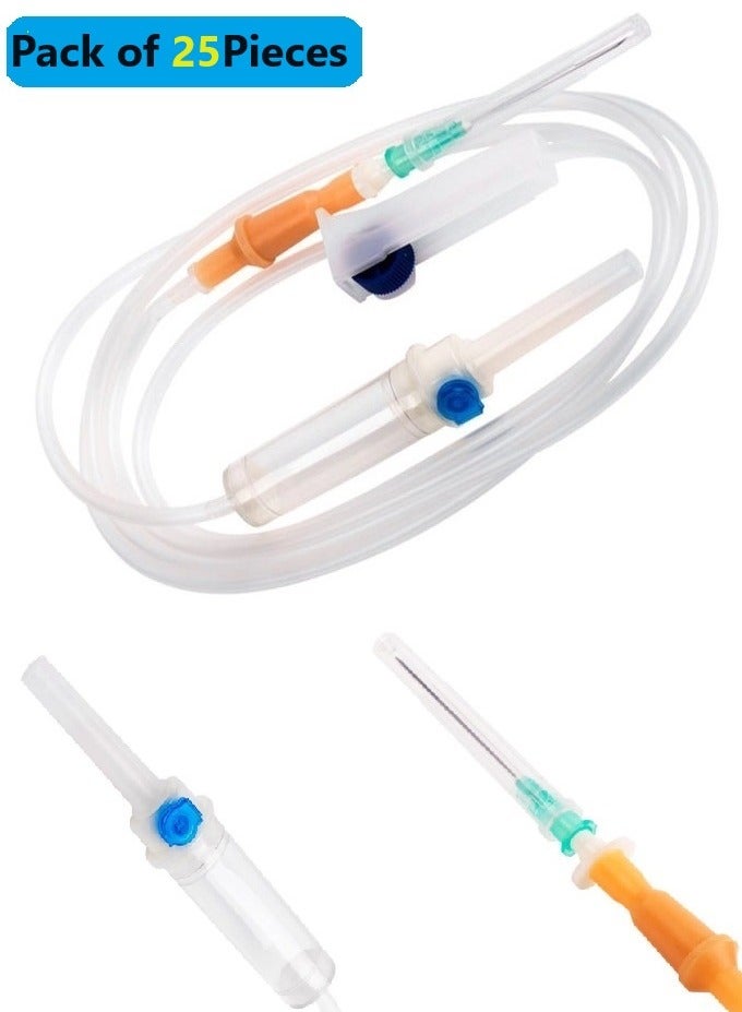 Generic Disposable Infusion IV Set (Pack of 25 Pieces)  - Image 1